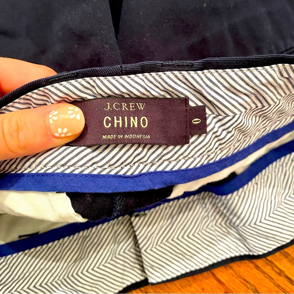 J. Crew NAVY chino shorts